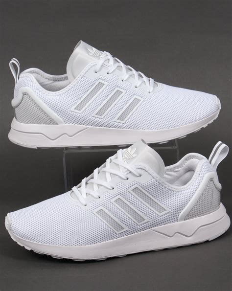 adidas Originals ZX Flux sneakers in white 